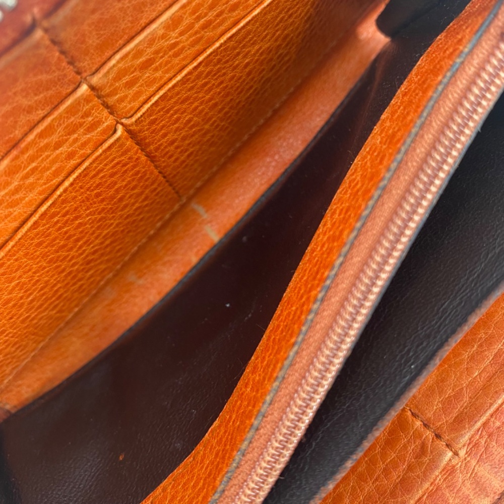 Gucci Tan Guccisima Leather Bamboo Tassel Long Zippy Wallet - Picture 11 of 12